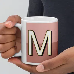 Mr UVD White Typography Printed Matte Ceramic Mug-350ml image 4