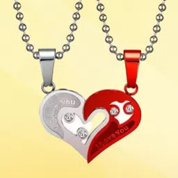 J.S ENTERPRISES Heart Shaped Pendants with Chains image 2