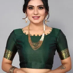 KSALIYA Green Silk Blend Sarees image 2