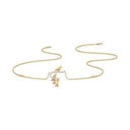 CANDERE A KALYAN JEWELLERS COMPANY 14Kt Gold Necklace With 0.1575 Carat Diamond - 3.94 g image 4