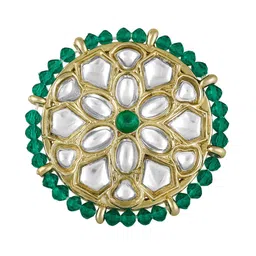 Peora Gold-Plated Kundan Stone-Studded Adjustable Finger Ring-picture-51