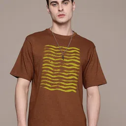 Moda Rapido Men Striped Round Neck Cotton Relaxed Fit T-shirt-picture-21