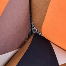 HOUSE OF QUIRK White & Brown Single Seater Printed Polyester Sofa Cover With Arms image 5