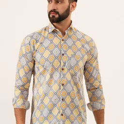 MILLENNIAL MEN Men Comfort Sheer Printed Casual Shirt-image-4