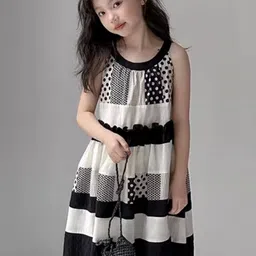 LULU & SKY Colourblocked Fit & Flare Dress-picture-35