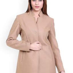 COMFY SPARROW Stand Collar Single-Breasted Long Coat-picture-30