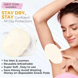 Sweat Clear Set Of 2 Sweat Clear Washable Underarm Sweat Pads image 5