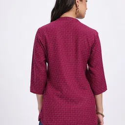 Anouk Rustic Checks Printed Kurti image 2