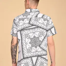 TIGER SNAKE Ethnic Motifs Printed Spread Collar Regular Fit Shirt image 3