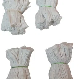 kickcity Diya Batti for Pooja Aarti White 4 Inch Long 365 Cotton Puja Wicks) Cotton Wick-picture-14