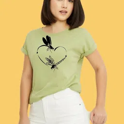 Moda Rapido Graphic Printed Round Neck T-shirt-image-86