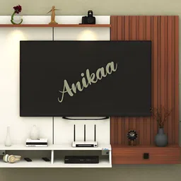 ANIKAA Christy Brown Particle Wood Christy Wall-Mounted Modern TV Unit-picture-6
