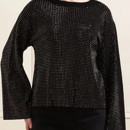 Karl Lagerfeld Women Self Design Pullover-picture-12