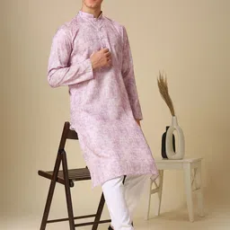 RAJUBHAI HARGOVINDAS Men Printed Kurta with Churidar image 3