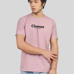 Greylongg Men Typography Printed Round Neck Cotton T-shirt image 1