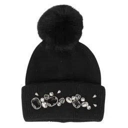 TIPY TIPY TAP Unisex Kids Embroidered Woollen Beanie-picture-10