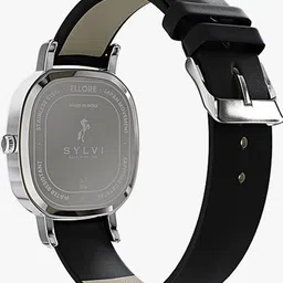 Sylvi Women Patterned Dial & Leather Straps Analogue Multi Function Watch EL-IB-Silver-Leather image 4