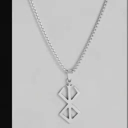 kazare Rhodium-Plated Geometric Pendants with Chains-picture-27