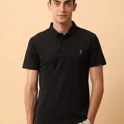 U.S. Polo Assn. Men Pacho X Slim Fit Solid Polo Collar T-shirt image 1