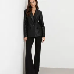 guess Women Self Design Single Breasted Casual Blazer image 2