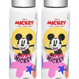 JAYPEE PLUS White Set of 2 Stainless Steel Cartoon Characters Single Wall Vacuum Water Bottle-picture-27
