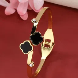 NVR Girls 2 Brass Rhodium-Plated Wraparound Bracelet-image-3