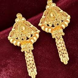 VIVASTRI Women Gold-Plated Alloy Earrings-picture-23