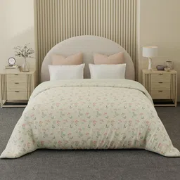 Boutique Living India Pink & Cream-Coloured Floral Comforter-picture-33