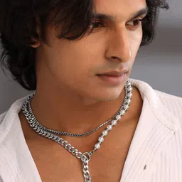 Yellow Chimes Men Rhodium-Plated Chain image 2