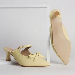 Street Style Store Women Kitten Pumps with Bows-image-16