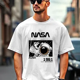 AUSK Men Printed Applique T-shirt image 1