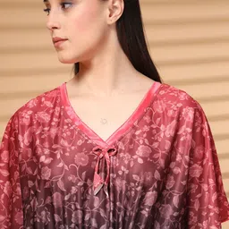 FABINALIV Printed Maxi Nightdress image 2