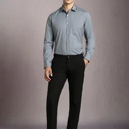 Louis Philippe Spread Collar Formal Shirt image 4
