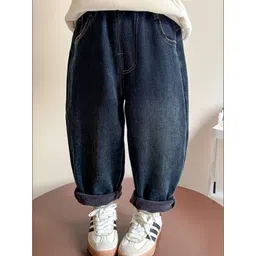 LULU & SKY Unisex Kids Wide Leg Mid-Rise Jeans-picture-20