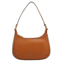 Joe & Mellon Women Textured Solid Half Moon Leather Shoulder Bag-picture-14