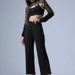 SZN Women High-Rise Regular Fit Trousers-image-27