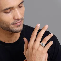 GIVA Sliver-Plated Zircon Finger Ring image 4