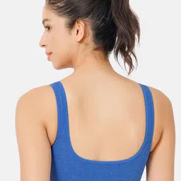 NAIDU HALL Full Coverage Cut And Sew Non Padded Cotton Workout Bra With All Day Comfort image 2