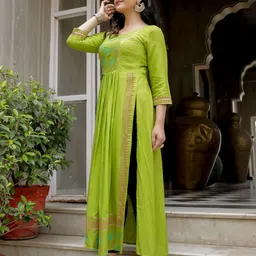 Indi INSIDE Ethnic Motifs Printed A-Line Kurta image 5