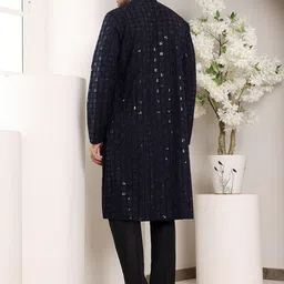 MULTI SHADES Men Ethnic Motifs Embellished Thread Work Kurta image 2