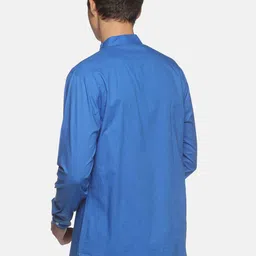 Sethukrishna Men Blue Short Kurta image 4