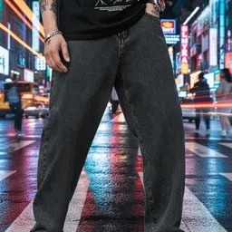 VYNTIQ Men Straight Fit Mid-Rise Light Fade Stretchable Jeans-picture-35