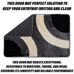 Aura Grey & White Anti-Skid Doormats image 4