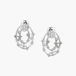 VALANOVA 14K White Gold Certified 0.62Ct Lab Grown Diamond Earrings-image-59
