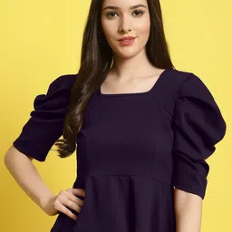 Metronaut Women Square Neck TThree-Quarter Sleeves Top-picture-37