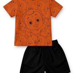 Chhota Bheem Boys Printed Short Sleeves T-shirt With Shorts-picture-22