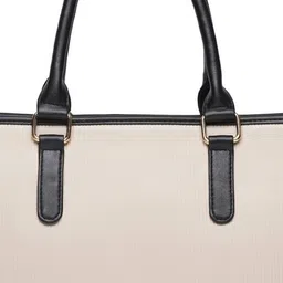 ALL ABOUT HER Day To Day Textured Structured Laptop Tote Bag image 4