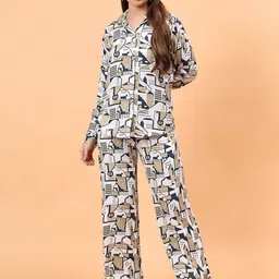 BEACH & HILL Printed Long Sleeves Shirt With Trousers-picture-22