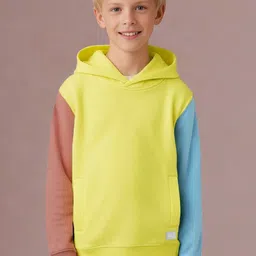 Cherry Crumble Kids Colourblocked Hooded Long Sleeves Pullover Sweatshirt-picture-36