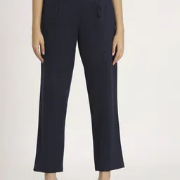 Laad Women Mid Rise Cotton Straight Trousers-image-78